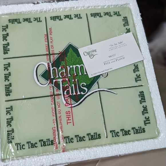 Charming Tails collectible figurines. "Tic Tac Tails" item#98/327. - Picture 2 of 6